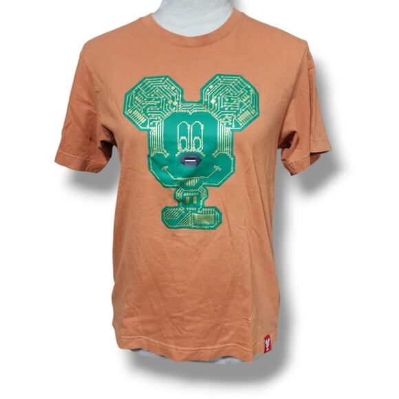 Disney + Uniqlo Circuit Board Mickey Mouse Tee Shirt - Picture 1 of 4